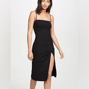 Reformation scala dress black xs
